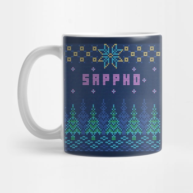 Ugly Christmas Sweater But For Sappho by For Lesbians, By Lesbians